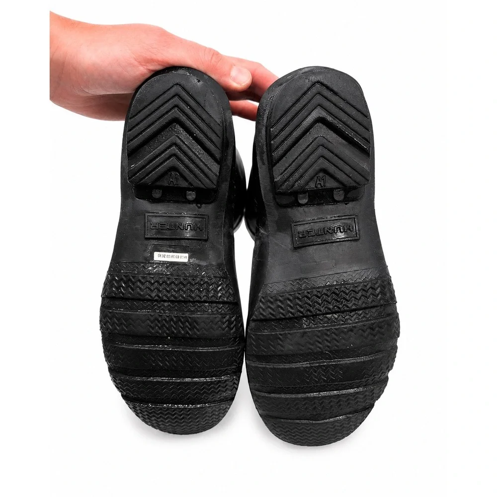 Hunter Original Kids Black Rain Boots US 2B/3G EU 33 UK 1 Waterproof Matte